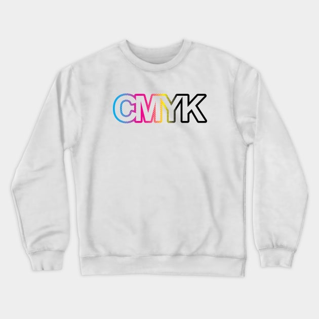 CMYK Gradient Halfotne Crewneck Sweatshirt by KevinWillms1